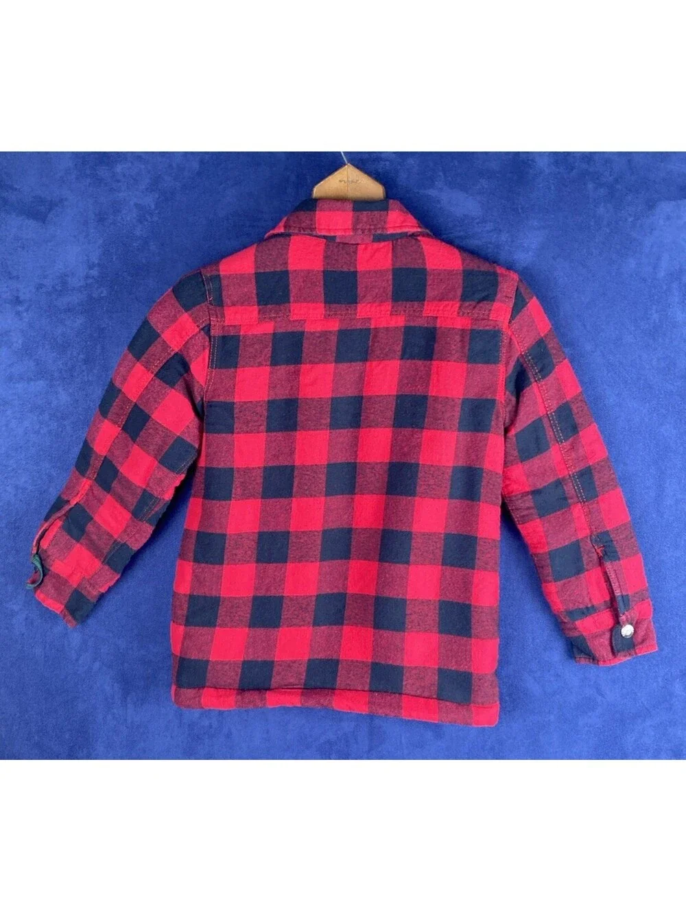 Tommy Bahama Boy’s M 7/8 Buffalo Plaid Sherpa Lined Shacket